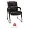 Alera Hildred Series 25 in. x 28.94 in. x 37.8 in. Guest Chair - Black Seat/Back/Chrome Base